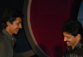 Magician Philip with Magician Gopinath Muthukad (Guru)